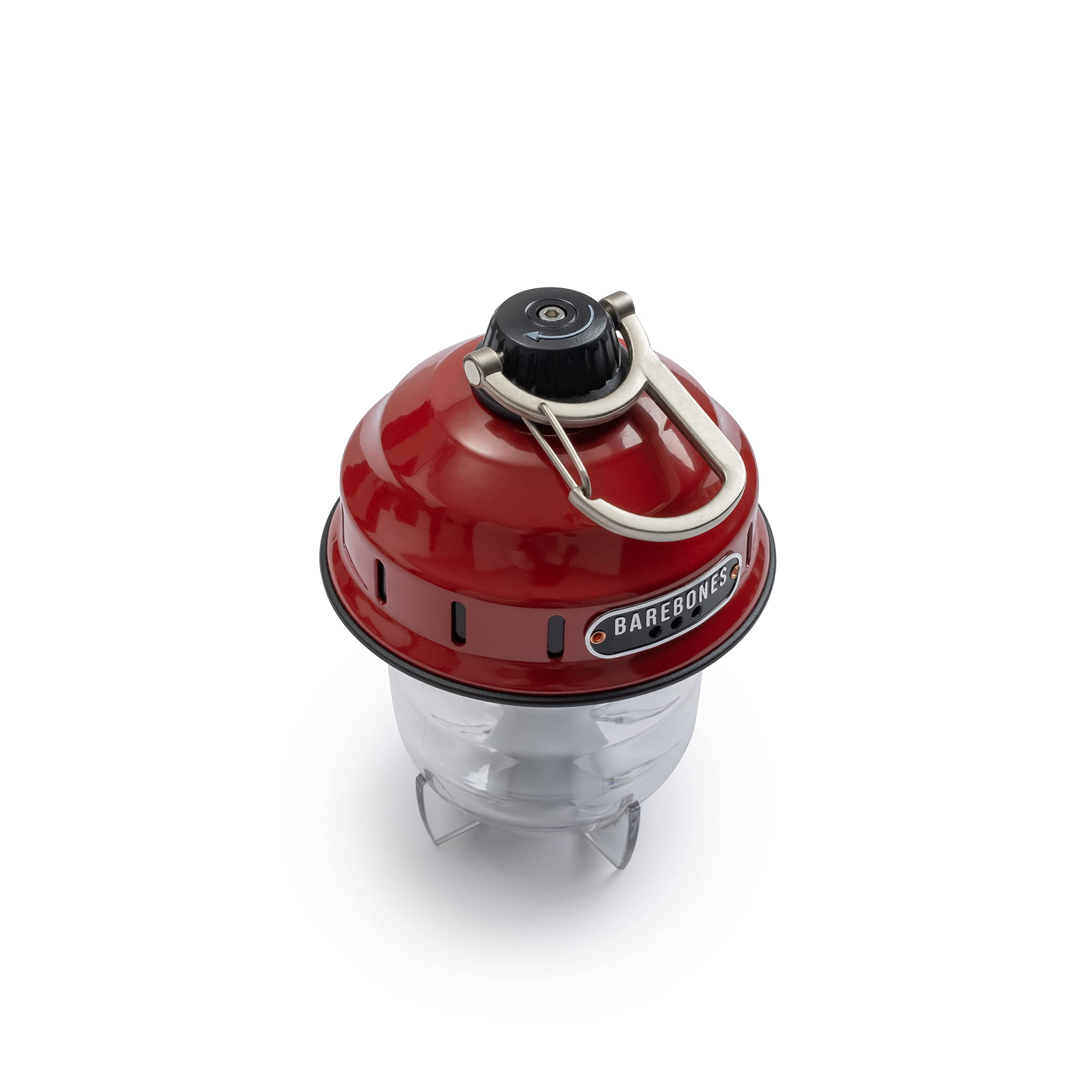 Barebones Living Beacon Chargable Steel Lantern with Dimmer - Red